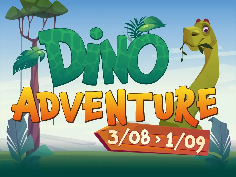 Ontdek de Dino's in Floralux Dadizele