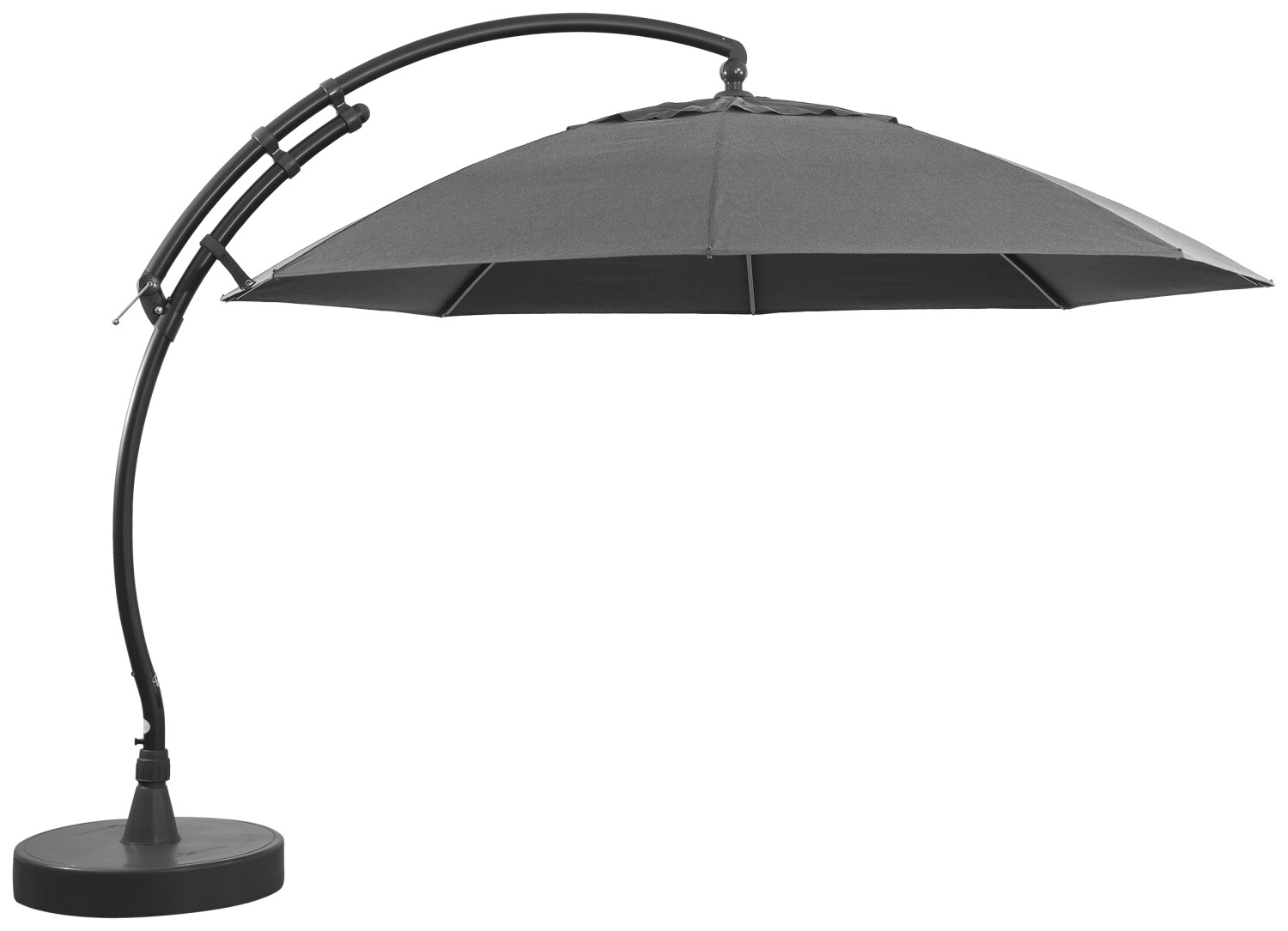 Easy Sun parasol XL375 Olefin met voet titanium - easy sun online shop - 0