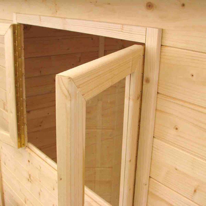 Soulet houten speelhuis Portland - speelhuis met glijbaan kopen - 0 - 1 - 2