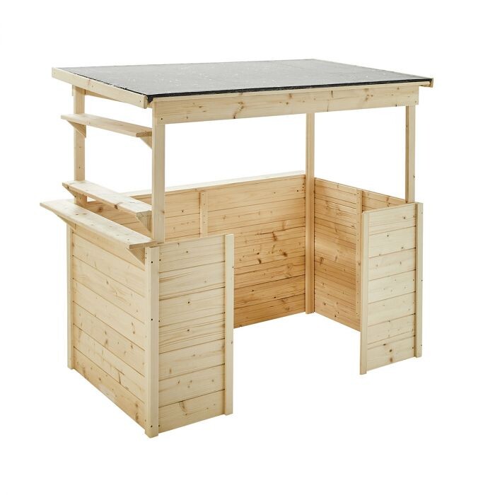 Houten speelhuis Playa in hout - speeltoestellen webshop - 0 - 1 - 2