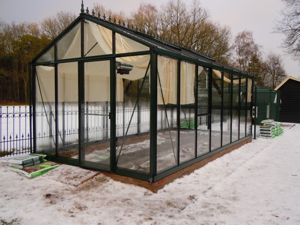 Janssens Helios Master serre 18,8 m² groen - alu tuinserre kopen - 0