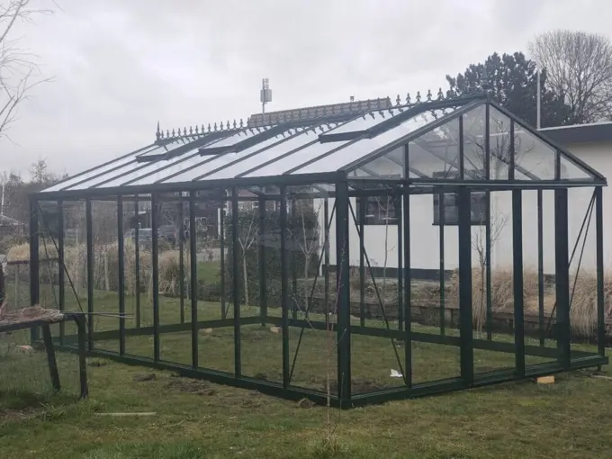 Janssens Alu Helios Master XL serre 23,3 m² - groene tuinkas kopen - 0
