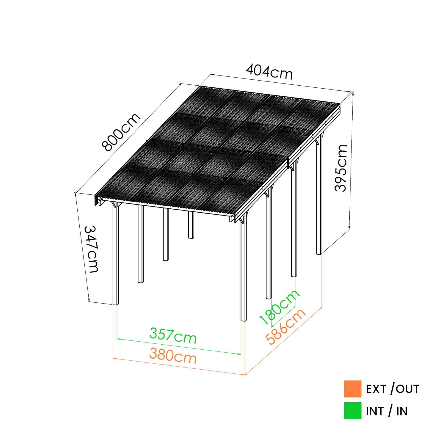 Carport voor je campingcar - extra hoge carport - 0 - 1 - 2 - 3