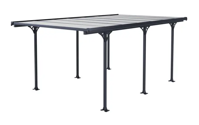 Sinolily carport Andy B 313 x 502 x 205 cm - aluminium carport - - 0