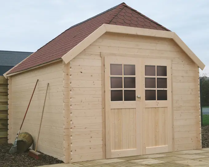 Tuinhuis Limerick onbehandeld - 298 x 388 cm- tuinberging kopen - 0