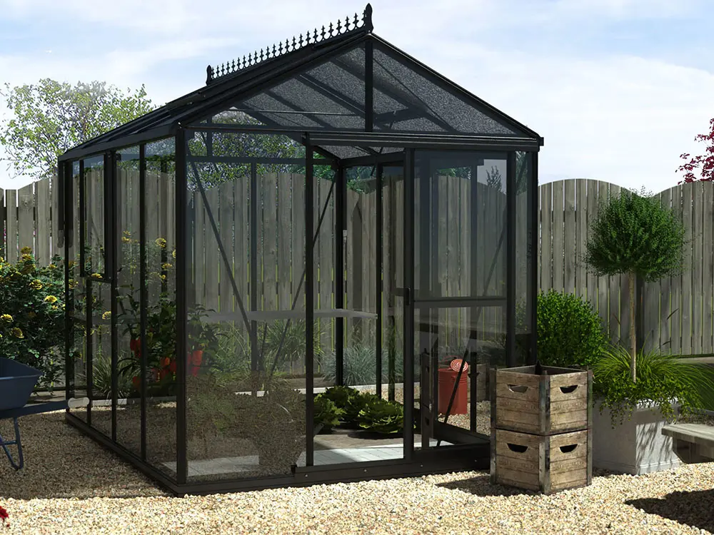 Flexi serre 3,75 m kopen - zwarte aluminium serre-3