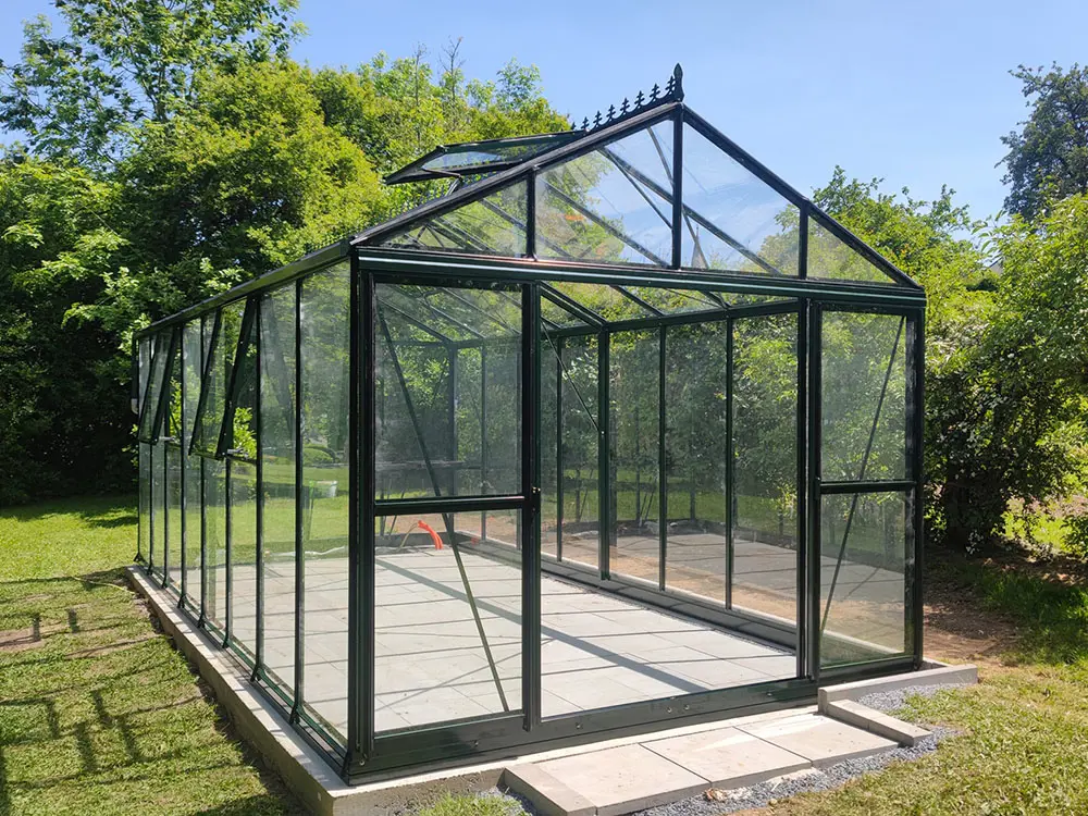 Flexi serre 6 m kopen - aluminium tuinkas zwart kopen-1
