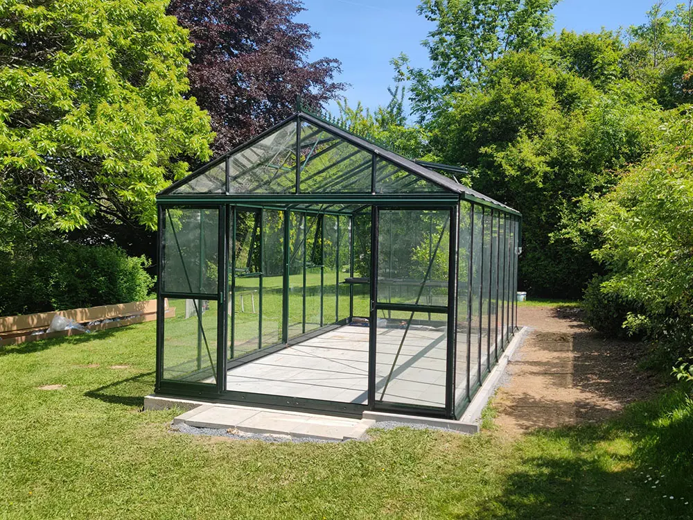 Flexi serre 6 m kopen - aluminium tuinkas zwart kopen-2